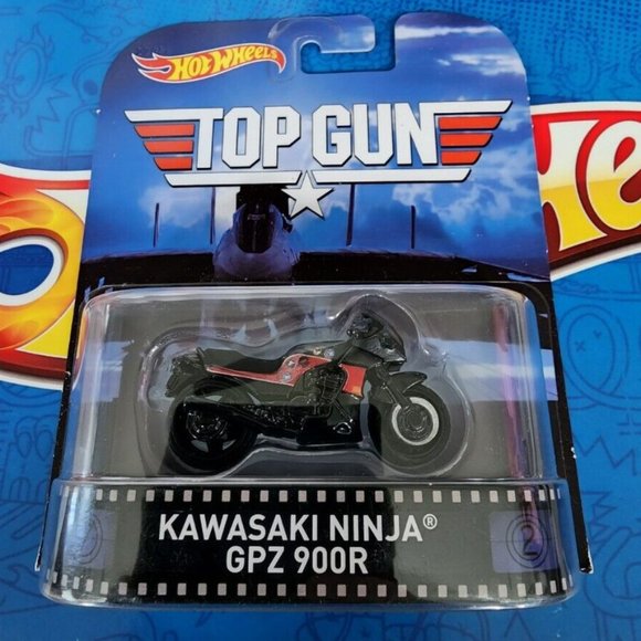 ミニカー Hot Wheels Kawasaki Ninja GPZ 900R HW Hot Wheels Kawasaki Ninja GPZ 900R Top Gun Retro